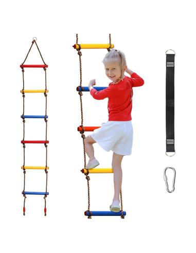 Escalera Colgante ZENFUN 2m para Niños con Antideslizante