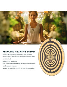 Disco de Energía Tangxi 7.6cm, Reduce Energía Negativa y EMF 2
