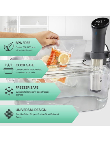 Bolsas de Sellado al Vacío Vakumar 2 Paquetes 27,94cm x 18,29m