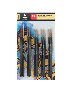 Set de 15 Pinceles de Detalle ARTEZA para Miniaturas