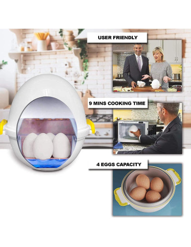 Cocedor de Huevos Duros Emson Egg Pod 4 Huevos 9 Minutos