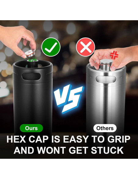 Mini Barril Acero Inoxidable 1.14kg 33cm para Cerveza Mini Barril Acero Inoxidable 1.14kg 33cm para Cerveza