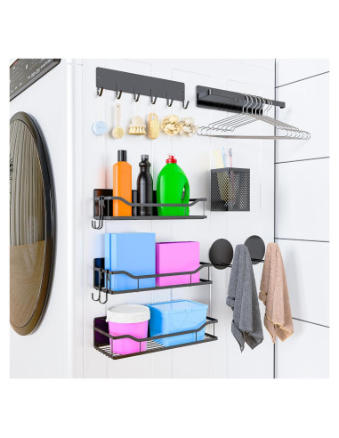 Estantes Magnéticos Bwesdero 8PCS Organizador Sin Taladro 5kg