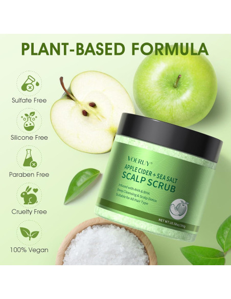 Exfoliante de Cuero Cabelludo VOERUY 300g AHA BHA con Masajeador Exfoliante de Cuero Cabelludo VOERUY 300g AHA BHA con Masajeador