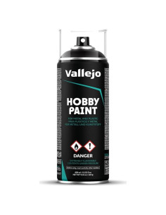 Spray de Pintura Hobby Vallejo Negro 400 ml. Acabado Mate