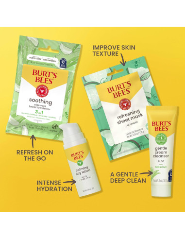 Set de Cuidado Facial Burt's Bees para Piel Sensible