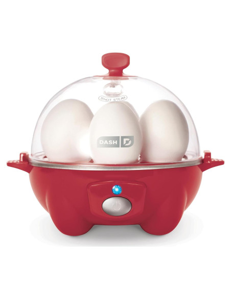Cocedor de Huevos DASH Rapid 7 Huevos Eléctrico Rojo Cocedor de Huevos DASH Rapid 7 Huevos Eléctrico Rojo