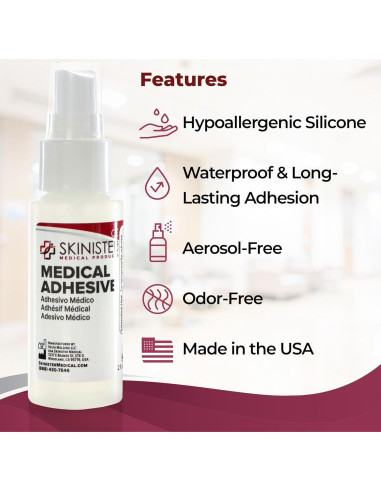 Spray Adhesivo Médico Skinister 60ml para Ostomía y Prótesis