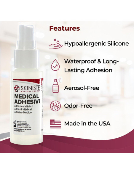 Spray Adhesivo Médico Skinister 60ml para Ostomía y Prótesis Spray Adhesivo Médico Skinister 60ml para Ostomía y Prótesis