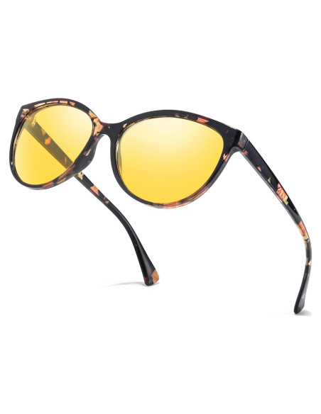 Gafas de visión nocturna FIMILU Cat-eye amarillas polarizadas Gafas de visión nocturna FIMILU Cat-eye amarillas polarizadas