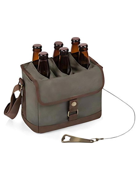 Cesta de Cerveza PICNIC TIME 6 Paquetes Verde Caqui Cesta de Cerveza PICNIC TIME 6 Paquetes Verde Caqui