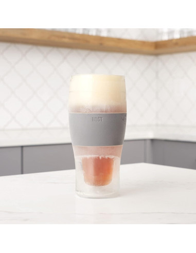 Vaso de Cerveza Aislante Host Freeze 16oz Gris