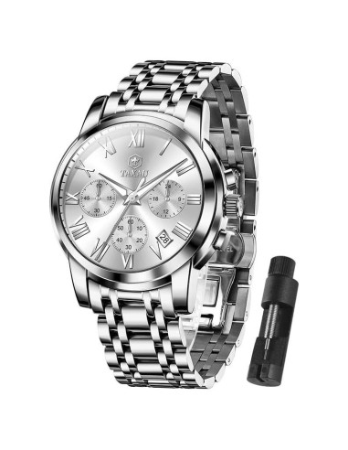 Reloj Cronógrafo Taxau para Hombre Acero Inoxidable 30M