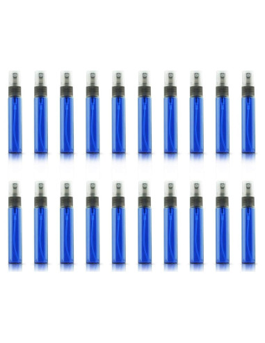 Set de 20 Mini Atomizadores de Vidrio 10ML YouBo Azul