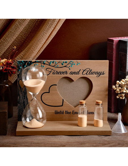 Kit Ceremonia Arena Sliner Reloj 60 Minutos Base Madera Kit Ceremonia Arena Sliner Reloj 60 Minutos Base Madera