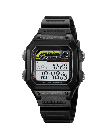 Reloj Digital Multifuncional PASOY Hombre Impermeable 50m Reloj Digital Multifuncional PASOY Hombre Impermeable 50m