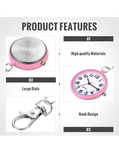 Reloj de Bolsillo Outus para Enfermeras 15 Piezas 4 cm