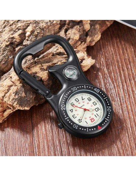 Reloj de Bolsillo Weicam Luminiscente con Clip Negro Reloj de Bolsillo Weicam Luminiscente con Clip Negro