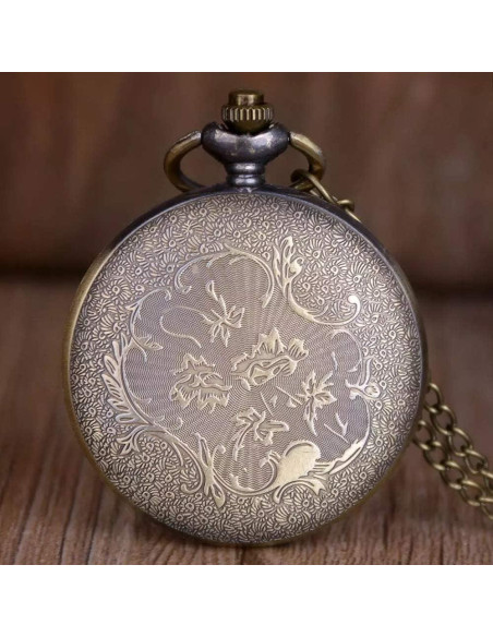 Reloj de bolsillo Tiong con diseño indígena 4.5 cm Reloj de bolsillo Tiong con diseño indígena 4.5 cm