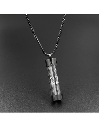 Collar de Urna de Cenizas YOUFENG Reloj de Arena 55 cm