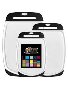 Juego de Tablas de Cortar Gorilla Grip Set de 3 Reversibles