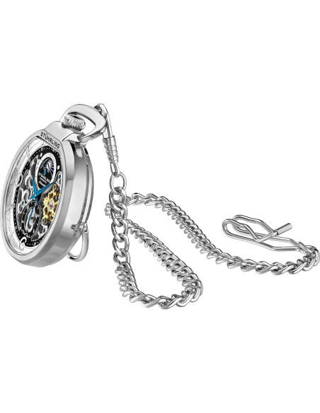 Reloj de bolsillo automático Stuhrling Original 991 plata Reloj de bolsillo automático Stuhrling Original 991 plata