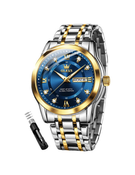 Reloj de Cuarzo OLEVS G5513GJ-JL Acero Inoxidable Lujoso Reloj de Cuarzo OLEVS G5513GJ-JL Acero Inoxidable Lujoso