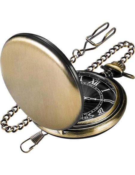 Reloj de bolsillo SwitchMe de cuarzo con cadena bronce Reloj de bolsillo SwitchMe de cuarzo con cadena bronce