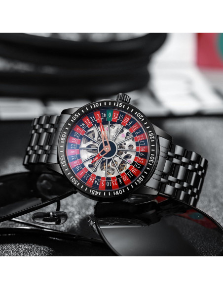 Reloj Mecánico Automático DAXIAOYU Dial Rotatorio 42mm Reloj Mecánico Automático DAXIAOYU Dial Rotatorio 42mm