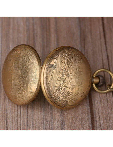 Reloj de bolsillo mecánico BOSNI cobre vintage 37mm Reloj de bolsillo mecánico BOSNI cobre vintage 37mm