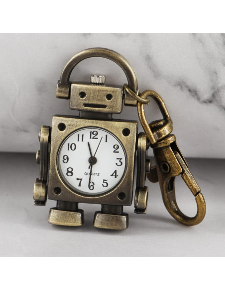 Reloj de bolsillo de cuarzo Realpoo con cadena y diseño único Reloj de bolsillo de cuarzo Realpoo con cadena y diseño único