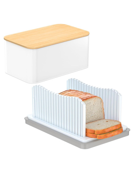 Cortador de Pan CAWIU con Caja Plegable y Bandeja 7.5L Cortador de Pan CAWIU con Caja Plegable y Bandeja 7.5L