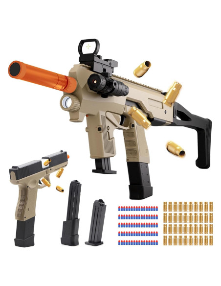 Blaster de Juguete Bugrtey F907ABCD con 80 Balas de Espuma Blaster de Juguete Bugrtey F907ABCD con 80 Balas de Espuma