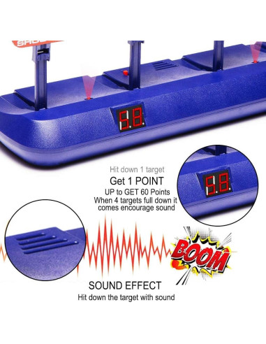 Diana Electrónica Fibevon con 4 Objetivos para Nerf