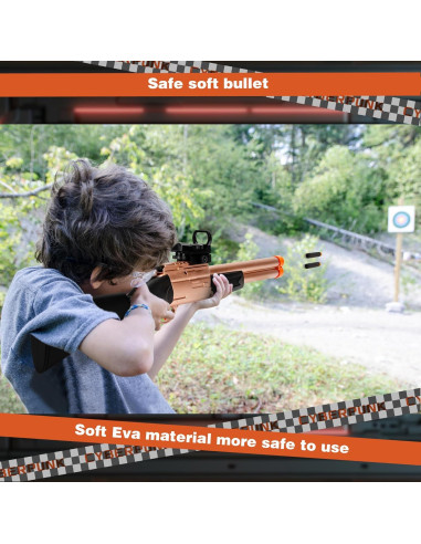 Pistola Blaster de Dardos DWMTGS S686 con 20 Dardos Suaves