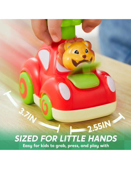 Coches de Juguete Animales Joyin - Elefante, Mono, Jirafa, León Coches de Juguete Animales Joyin - Elefante, Mono, Jirafa, León
