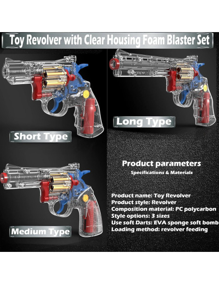 Blaster de Espuma FESVASDEE con Carcasa Transparente Blaster de Espuma FESVASDEE con Carcasa Transparente