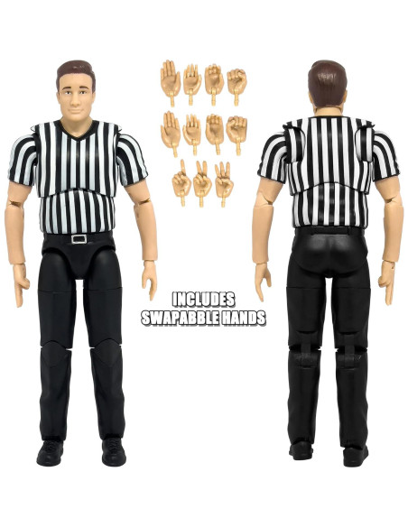 Árbitro Definitivo Deluxe para Figuras de Lucha Libre 16.51cm Árbitro Definitivo Deluxe para Figuras de Lucha Libre 16.51cm
