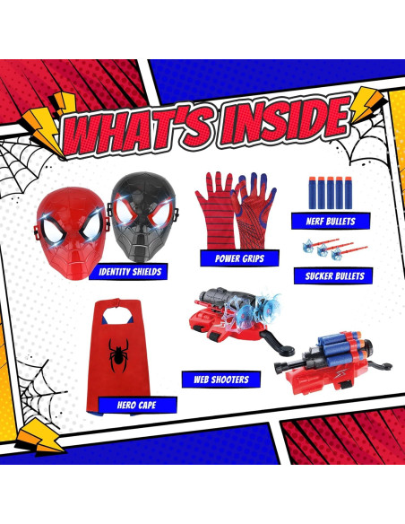 Juego de Superhéroe Capexia con Lanzadores y Máscaras Juego de Superhéroe Capexia con Lanzadores y Máscaras