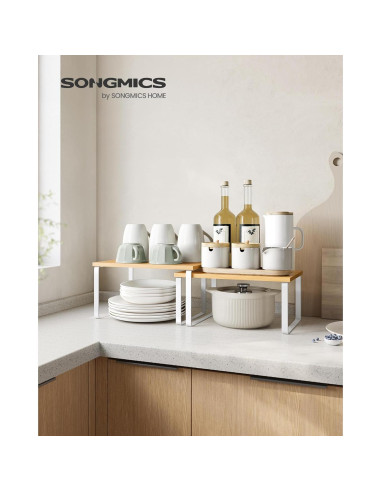 Estantes Organizador de Cocina SONGMICS, 4 Piezas, Expandibles