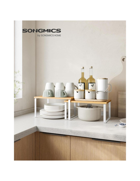 Estantes Organizador de Cocina SONGMICS, 4 Piezas, Expandibles Estantes Organizador de Cocina SONGMICS, 4 Piezas, Expandibles