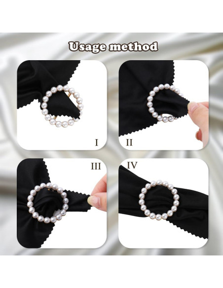 5 Anillos de Bufanda Dorados Olen para Mujeres - Clips Multiusos 5 Anillos de Bufanda Dorados Olen para Mujeres - Clips Multiusos