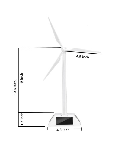 Molino de Viento Solar DIY Yiluren para Decoración y Ciencia