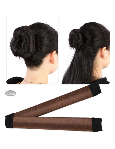 Hacedor de Moño Donut 5PCS Agatige - Accesorios de Peinado