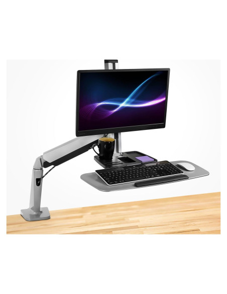 Mount-It! Soporte de escritorio ajustable de pie y sentado Mount-It! Soporte de escritorio ajustable de pie y sentado