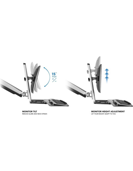 Mount-It! Soporte de escritorio ajustable de pie y sentado Mount-It! Soporte de escritorio ajustable de pie y sentado