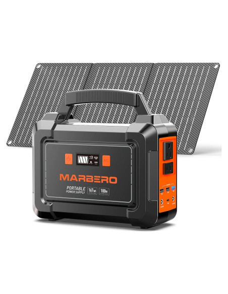 Generador Solar MARBERO M168 167Wh Estación Energía 200W Generador Solar MARBERO M168 167Wh Estación Energía 200W