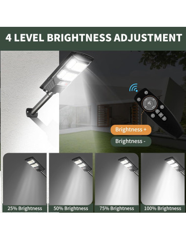 Luces Solares LED Lendro DLS-BM001 10000 Lúmenes 2 Pzs