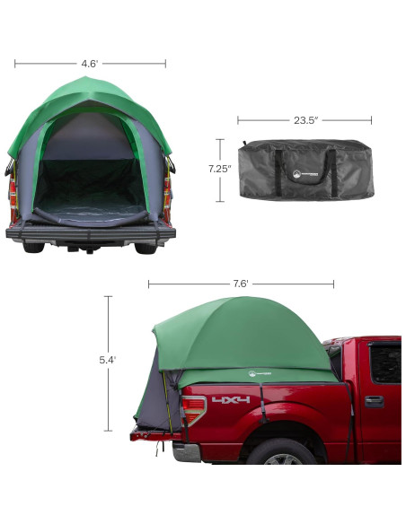 Carpa para Cama de Camión Wakeman 2 Personas Verde Carpa para Cama de Camión Wakeman 2 Personas Verde