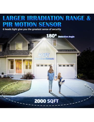 Luces de Inundación Solar VENSSTNOR 496 LEDs 3500LM 360